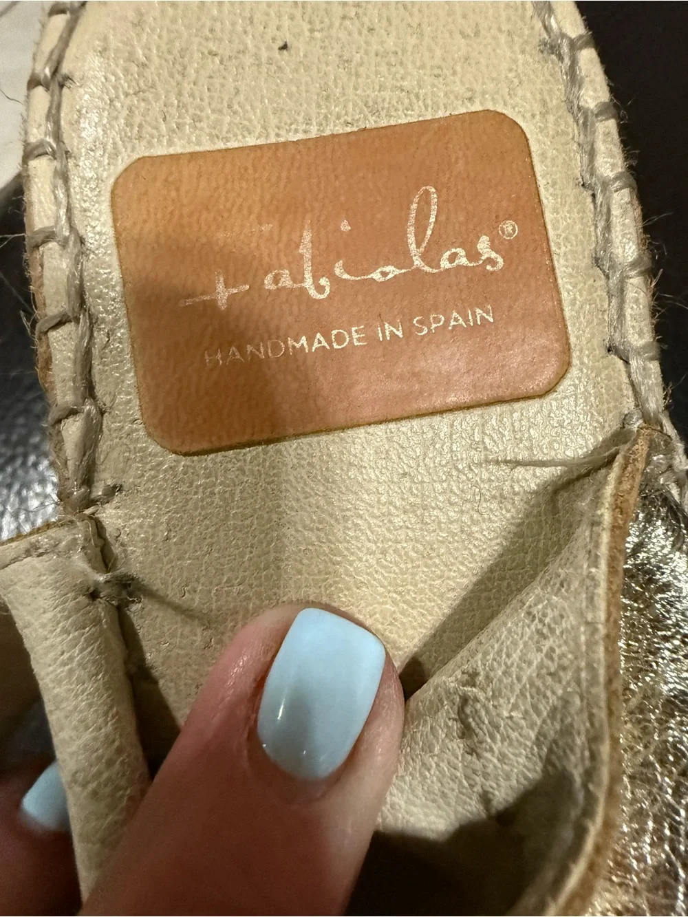Metallic Gold Espadrille Wedge Sandals - Women